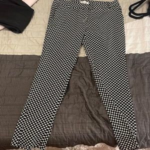 Ovi large pants, white with black dots